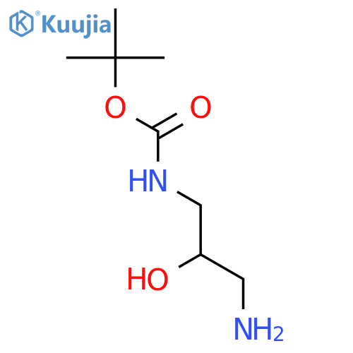 tert-butyl N-(3-amino-2-hydroxypropyl)carbamate structure