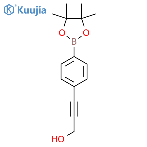 3-4-(4,4,5,5-Tetramethyl-1,3,2dioxaborolan-2-Yl)-phenyl-prop-2-yn-1-ol structure