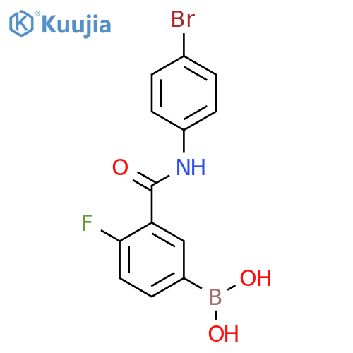 3-(4-Bromophenylcarbamoyl)-4-fluorobenzeneboronic acid structure