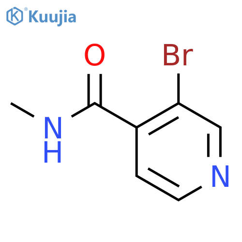 4-Pyridinecarboxamide, 3-bromo-N-methyl- structure