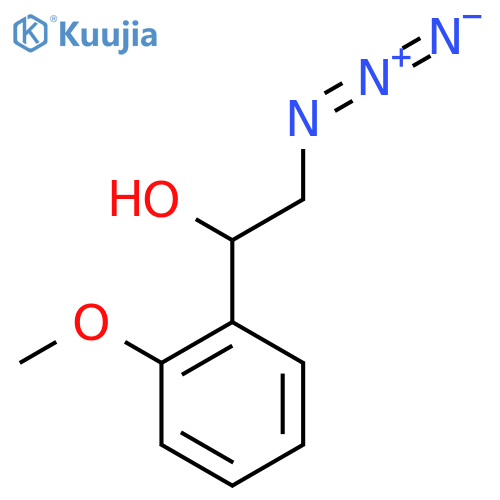 2-Azido-1-(2-methoxyphenyl)ethan-1-ol structure