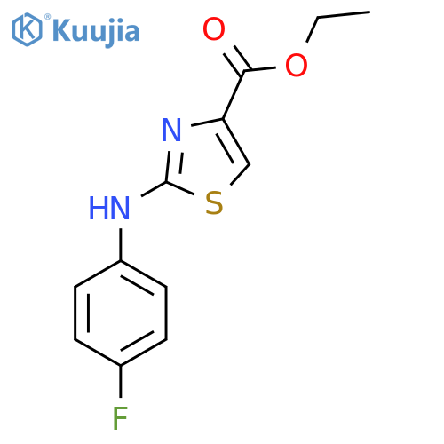 Ethyl 2-((4-fluorophenyl)amino)-1,3-thiazole-4-carboxylate structure