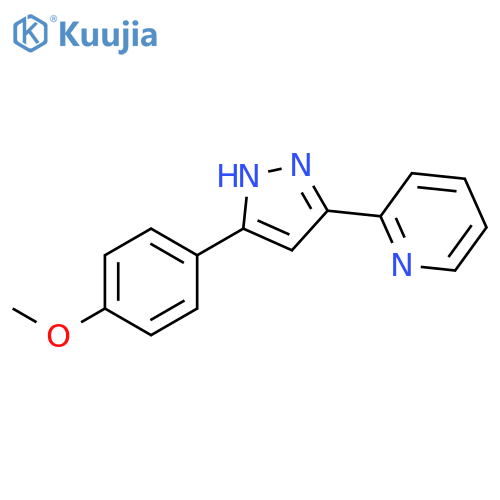 2-[5-(4-Methoxy-phenyl)-2H-pyrazol-3-yl]-pyridine structure