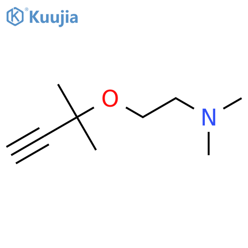 N,N-dimethyl-2-(2-methylbut-3-yn-2-yloxy)ethanamine structure