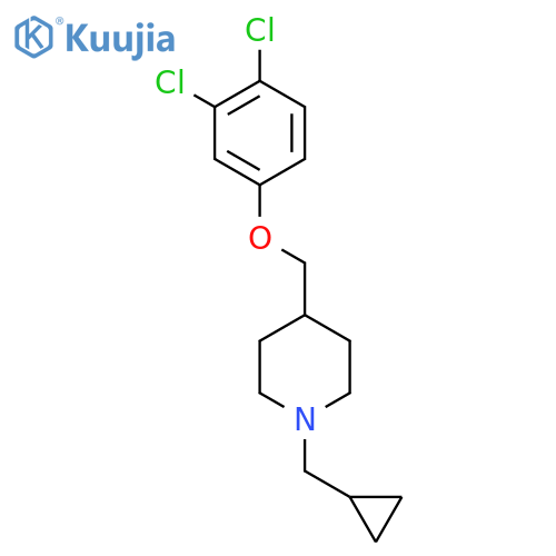 PIPERIDINE, 1-(CYCLOPROPYLMETHYL)-4-[(3,4-DICHLOROPHENOXY)METHYL]- structure