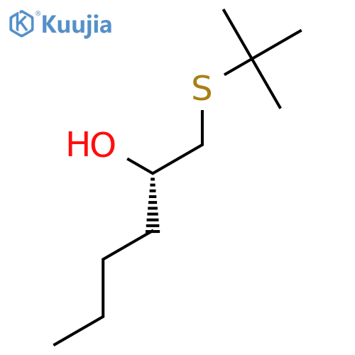 2-Hexanol, 1-[(1,1-dimethylethyl)thio]-, (S)- structure