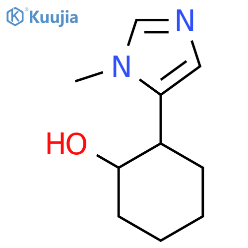 2-(1-methyl-1H-imidazol-5-yl)cyclohexan-1-ol structure
