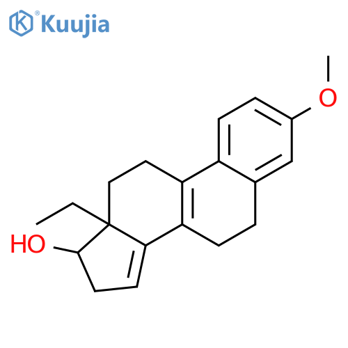 Gona-1,3,5(10),8,14-pentaen-17-ol,13-ethyl-3-methoxy-, (17b)- structure
