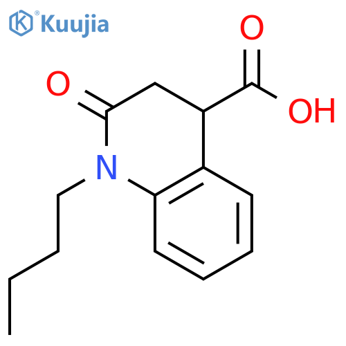 4-Quinolinecarboxylic acid, 1-butyl-1,2,3,4-tetrahydro-2-oxo- structure