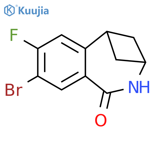 5-bromo-4-fluoro-9-azatricyclo[8.1.1.02?]dodeca-2(7),3,5-trien-8-one structure