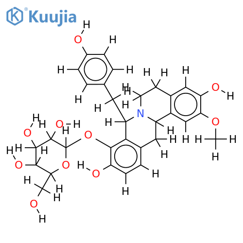 O9-alpha-Glucopyranoside-8-(4-Hydroxybenzyl)-2-methoxy-3,9,10-berbintriol structure