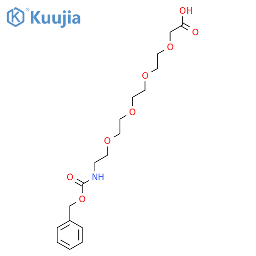 3-Oxo-1-phenyl-2,7,10,13,16-pentaoxa-4-azaoctadecan-18-oic acid structure