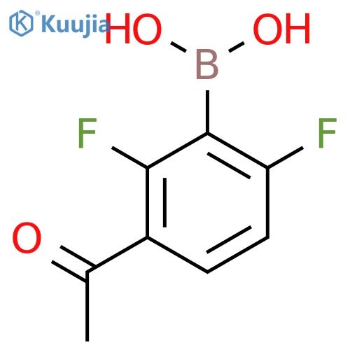 3-Acetyl-2,6-difluorophenylboronic acid structure
