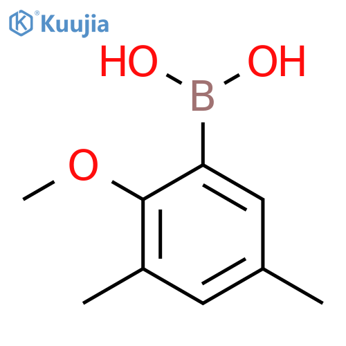 3,5-Dimethyl-2-methoxyphenylboronic acid structure