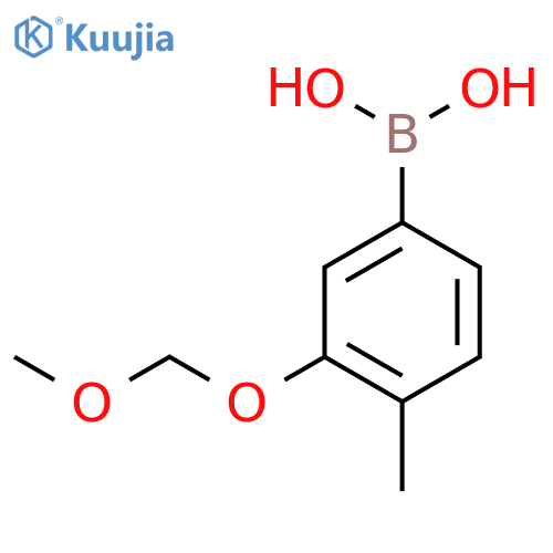 3-Methoxymethoxy-4-methylphenylboronic acid structure