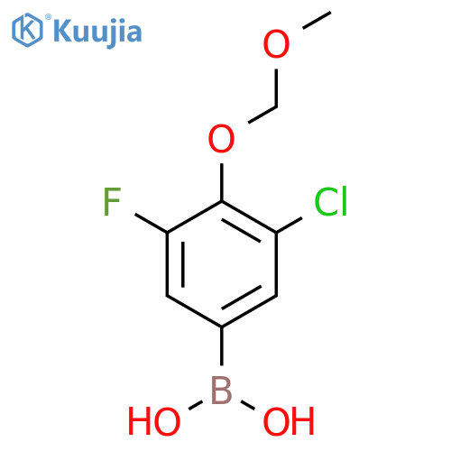 3-Chloro-5-fluoro-4-(methoxymethoxy)phenylboronic acid structure