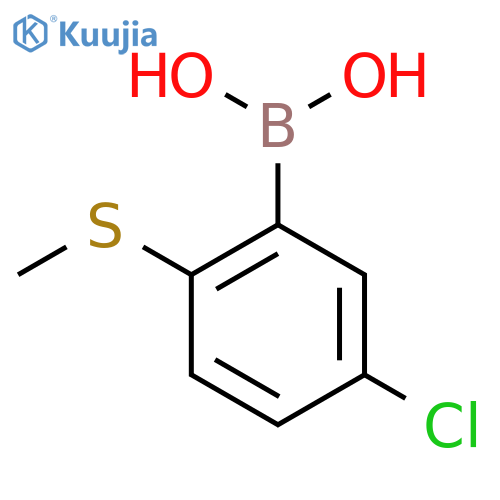 5-Chloro-2-(methylsulfanyl)phenylboronic acid structure