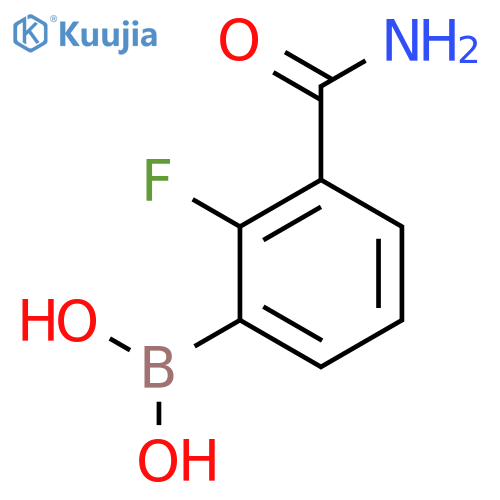 3-Aminocarbonyl-2-fluorophenylboronic acid structure