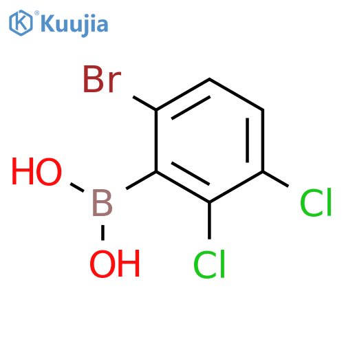 (6-Bromo-2,3-dichlorophenyl)boronic acid structure