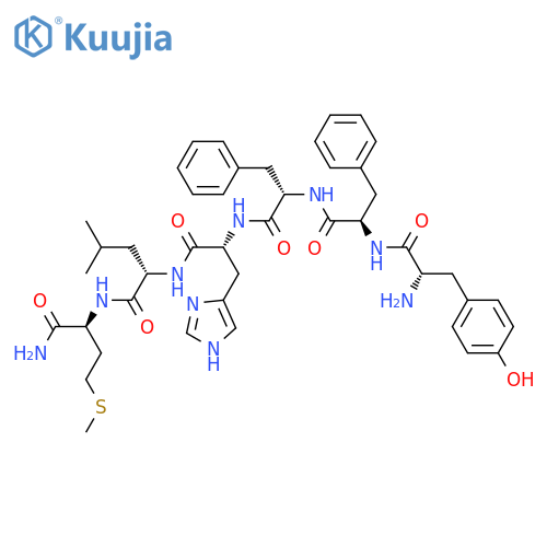 L-Methioninamide,L-tyrosyl-D-phenylalanyl-L-phenylalanyl-D-histidyl-L-leucyl- structure