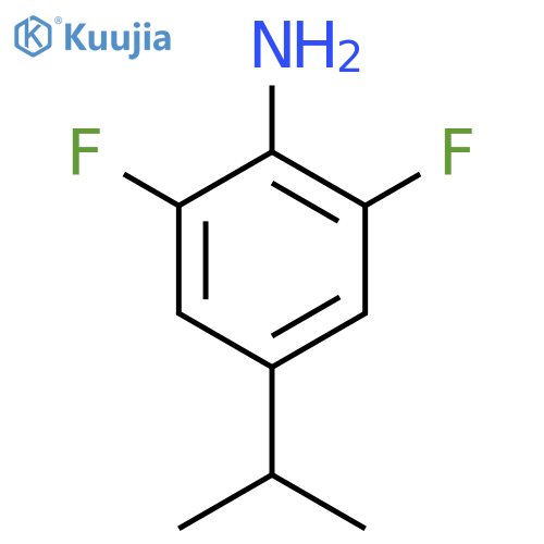 2,6-Difluoro-4-(propan-2-yl)aniline structure