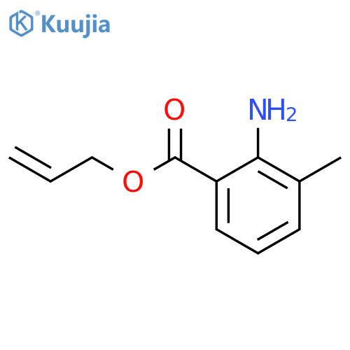 Benzoic acid,2-amino-3-methyl-, 2-propen-1-yl ester structure