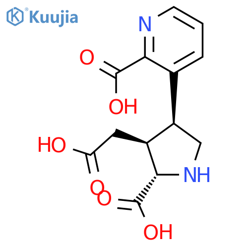 2-Pyridinecarboxylicacid, 3-[(3S,4S,5S)-5-carboxy-4-(carboxymethyl)-3-pyrrolidinyl]- structure