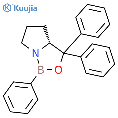 1H,3H-Pyrrolo[1,2-c][1,3,2]oxazaborole,tetrahydro-1,3,3-triphenyl-, (3aR)- structure