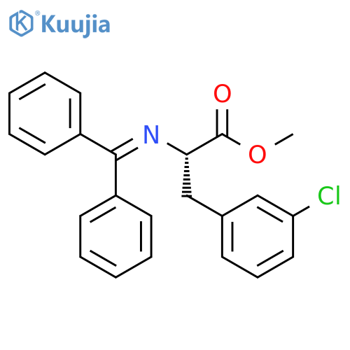 Phenylalanine, 3-chloro-N-(diphenylmethylene)-, methyl ester structure