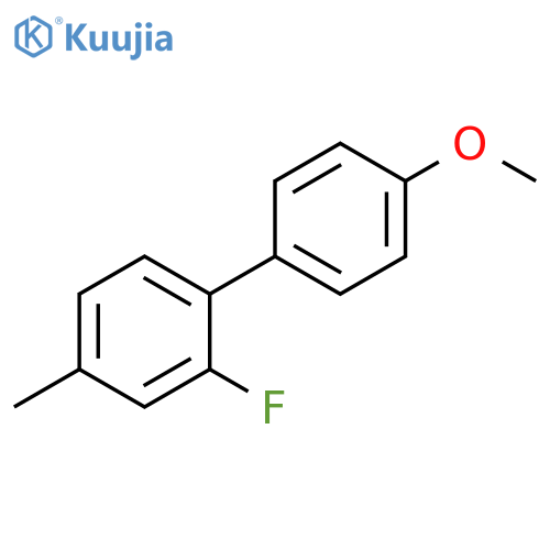 2-fluoro-1-(4-methoxyphenyl)-4-methylbenzene structure