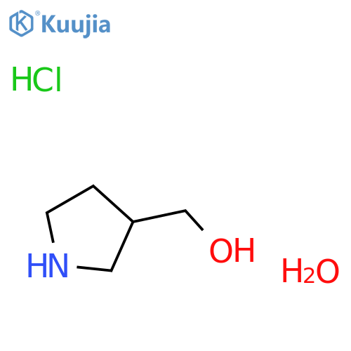 Pyrrolidin-3-ylmethanol hydrochloride hydrate structure