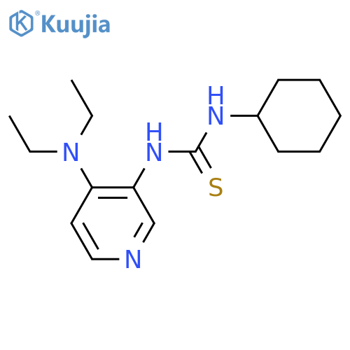 Thiourea, N-cyclohexyl-N'-[4-(diethylamino)-3-pyridinyl]- structure