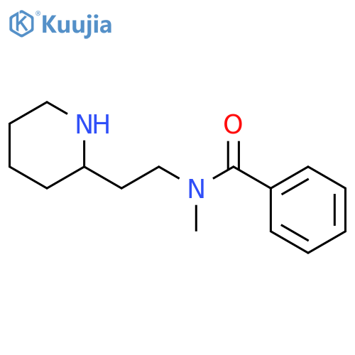 Benzamide, N-methyl-N-[2-(2-piperidinyl)ethyl]- structure
