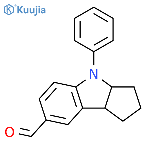 Cyclopent[b]indole-7-carboxaldehyde,1,2,3,3a,4,8b-hexahydro-4-phenyl- structure
