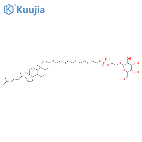 b-D-Galactopyranoside, 16-[[(3b)-cholest-5-en-3-yl]oxy]-4-mercapto-4-oxido-3,5,8,11,14-pentaoxa-4-phosphahexadec-1-yl(9CI) structure