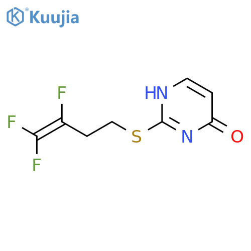 4(1H)-Pyrimidinone, 2-[(3,4,4-trifluoro-3-butenyl)thio]- structure