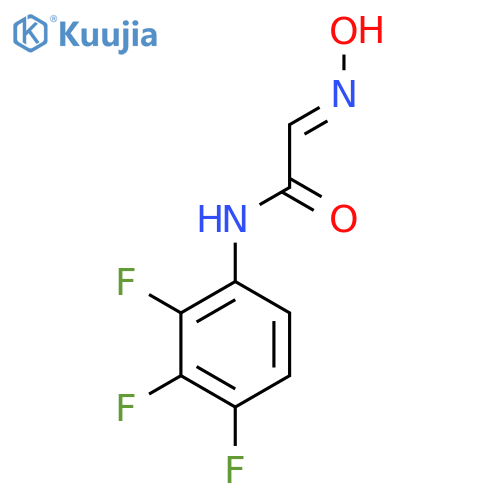 2-(N-Hydroxyimino)-N-(2,3,4-trifluorophenyl)acetamide structure