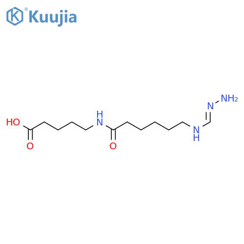 Pentanoic acid,5-[[6-[(aminoiminomethyl)amino]-1-oxohexyl]amino]- structure