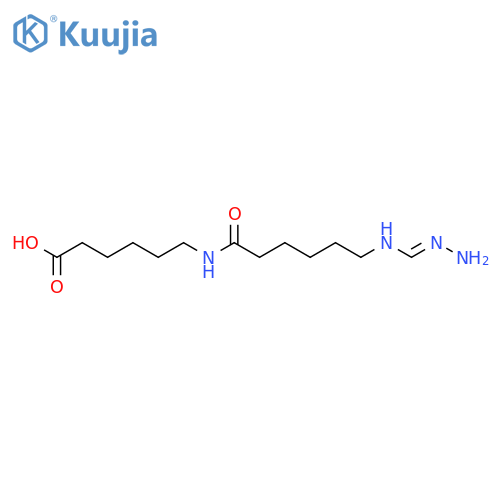 Hexanoic acid,6-[[6-[(aminoiminomethyl)amino]-1-oxohexyl]amino]- structure