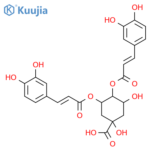 3,4-Dicaffeoylquinic acid structure