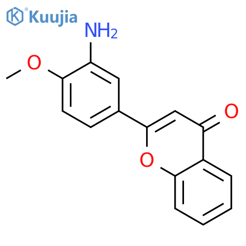 4H-1-Benzopyran-4-one,2-(3-amino-4-methoxyphenyl)- structure