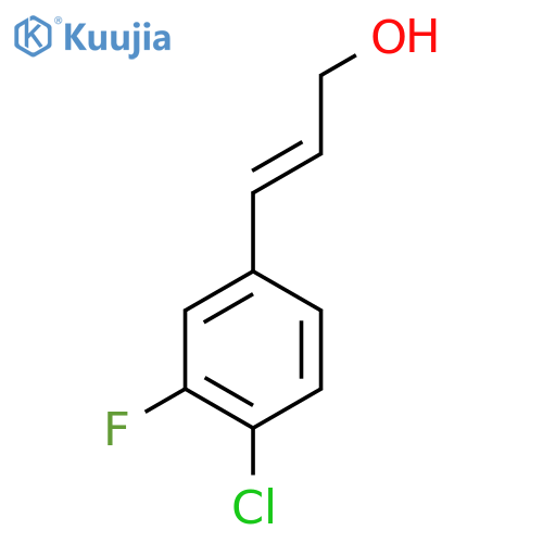3-(4-chloro-3-fluorophenyl)prop-2-en-1-ol structure