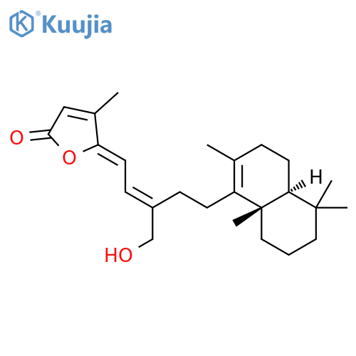 2(5H)-Furanone,5-[(2E)-3-(hydroxymethyl)-5-[(4aS,8aS)-3,4,4a,5,6,7,8,8a-octahydro-2,5,5,8a-tetramethyl-1-naphthalenyl]-2-pentenylidene]-4-methyl-,(5Z)- (9CI) structure