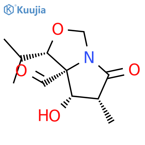 (3R,4S,5R,6S)-1-Aza-4-hydroxy-5-formyl-6-isopropyl-3-methyl-7-oxabicycl3.3.0octan-2-one structure