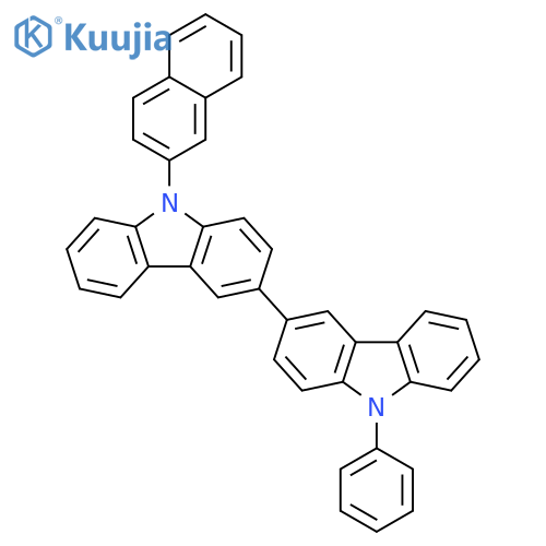 9-(2-naphthalenyl)-9'-phenyl-3,3'-Bi-9H-carbazole structure