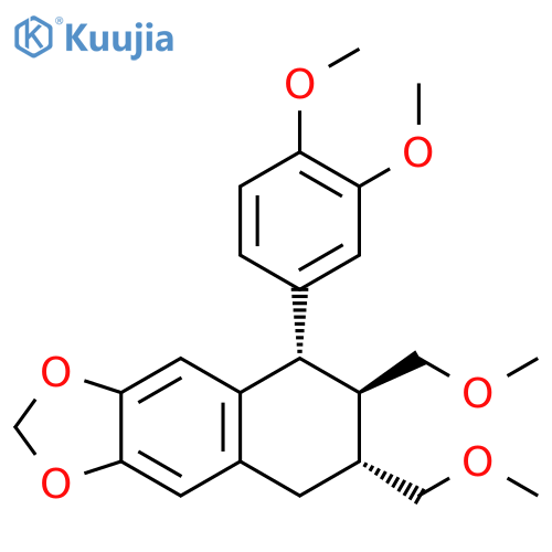 5-(3,4-Dimethoxyphenyl)-6,7-bis(methoxymethyl)-5,6,7,8-tetrahydrobenzo[f][1,3]benzodioxole structure