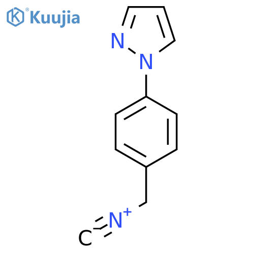 1-4-(isocyanomethyl)phenyl-1H-pyrazole structure
