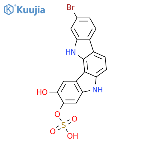 5,12-Dihydroindolo[3,2-a]carbazole-2,3-diol; 10-Bromo, O3-sulfo structure