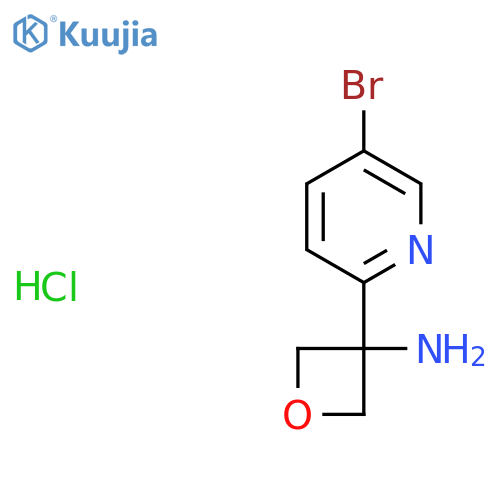 3-(5-bromopyridin-2-yl)oxetan-3-amine hydrochloride structure