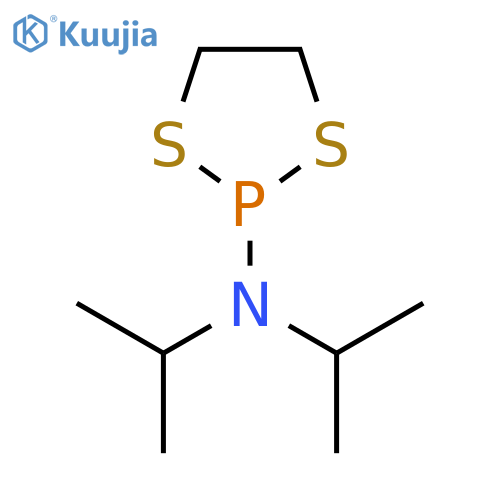 N,N-Di(propan-2-yl)-1,3,2-dithiaphospholan-2-amine structure